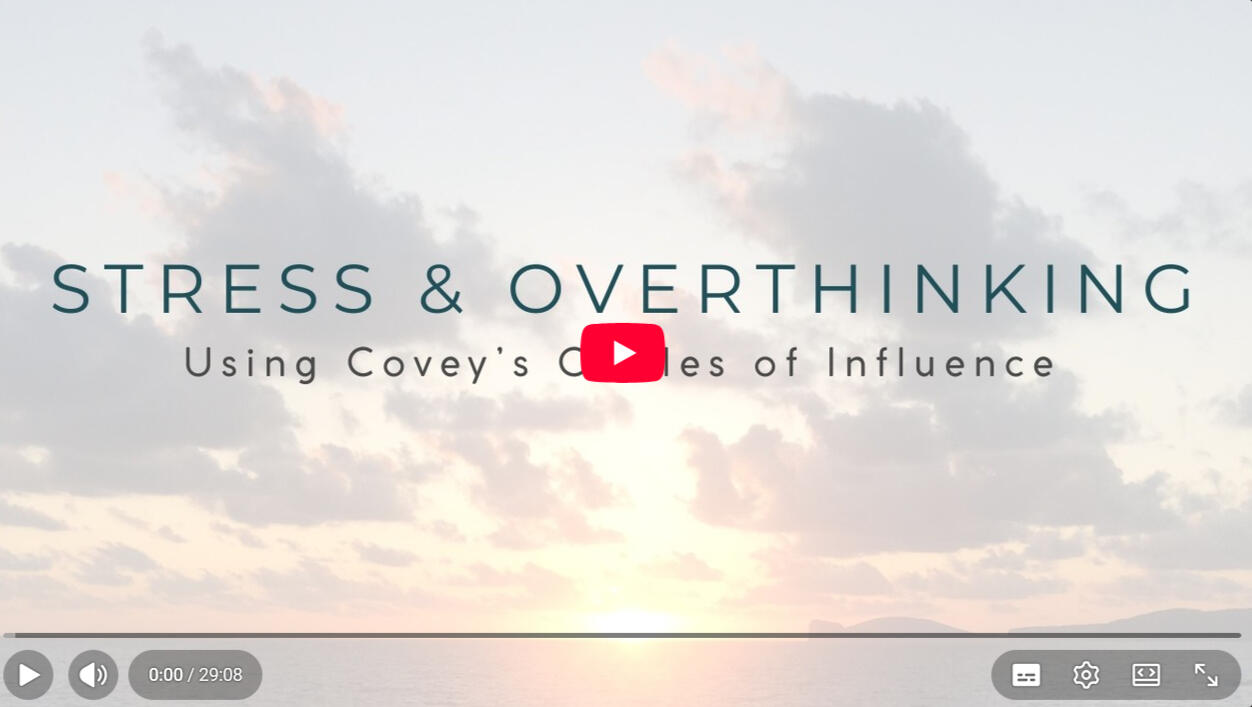 Stress & Overthinking Using Covey's Circles of Influence